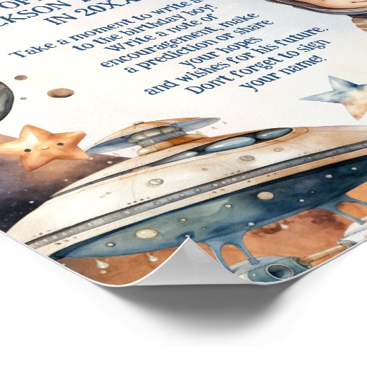 Erste Reise des Astronauten um die Sun Time Kapsel Poster (Ecke)