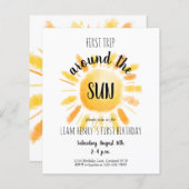 Erste Reise des Haushalts um die Sun-Party Einladu (Vorne/Hinten)