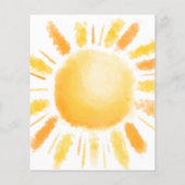 Erste Reise des Haushalts um die Sun-Party Einladu (Rückseite)