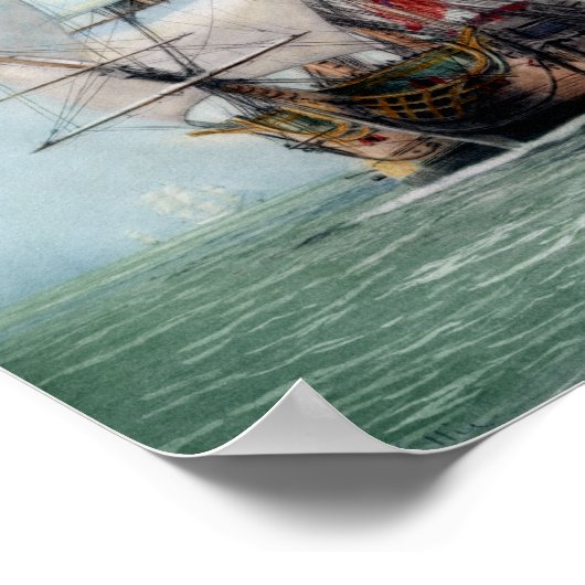 Erste Reise des HMS-Sieges Poster (Ecke)