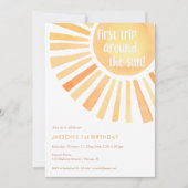 Erste Reise durch das Sun 1. Party Einladung (Vorderseite)