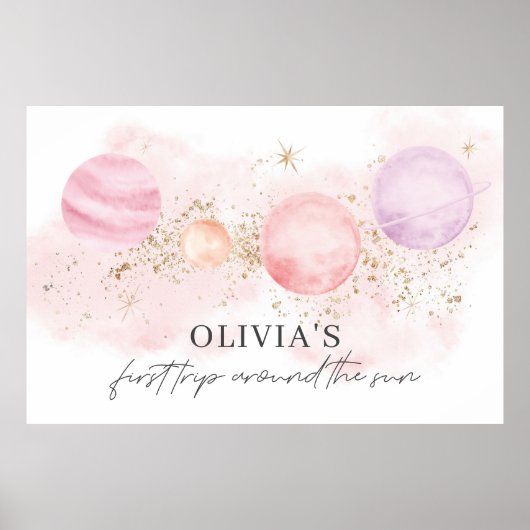 Erste Reise durch das Sun Banner Backdrop Poster (Vorne)