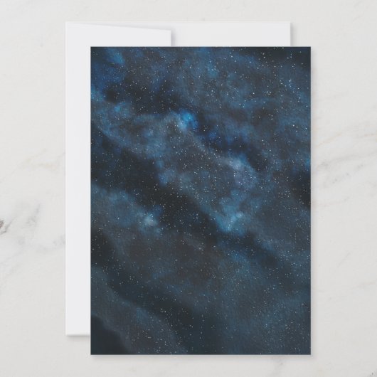 Erste Reise durch das Sun Space Theme Boy Planets Einladung (Rückseite)