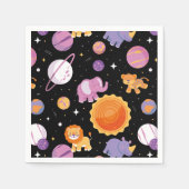 Erste Reise durch die Sen Safari Tiere im Weltraum Serviette (Vorderseite)