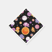 Erste Reise durch die Sen Safari Tiere im Weltraum Serviette (Ecke)