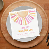 Erste Reise durch die Sonne Mädchen zum ersten Geb Serviette