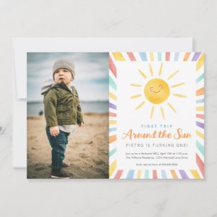 Erste Reise rund um das 1. Foto des Sonntags Einladung