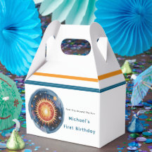 Erste Reise rund um das Sun 1. Geburtstag Party