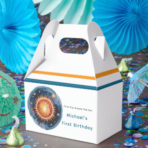 Erste Reise rund um das Sun 1. Geburtstag Party Geschenkschachtel