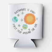 Erste Reise rund um den Cupcake Topper Dosenkühler (Vorderseite)