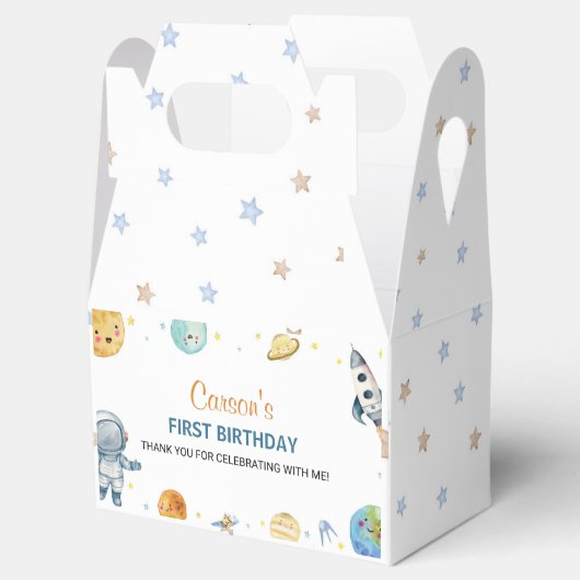 Erste Reise rund um die Sun Birthday Party Gefälli Geschenkschachtel (Geöffnet)