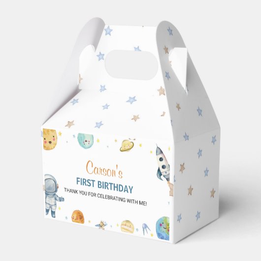 Erste Reise rund um die Sun Birthday Party Gefälli Geschenkschachtel (Vorderseite)