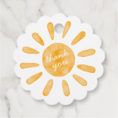 Erste Reise rund um die Sun First Birthday Gefälli Geschenkanhänger (Rückseite)