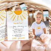 Erste Reise um das Foto danke Ihnen Karte