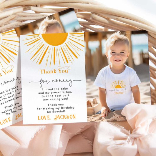 Erste Reise um das Foto danke Ihnen Karte