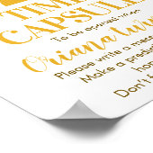 Erste Reise um das Poster der Sun Time Kapsel (Ecke)