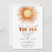 Erste Reise um das Sun Boho Einladung (Vorderseite)