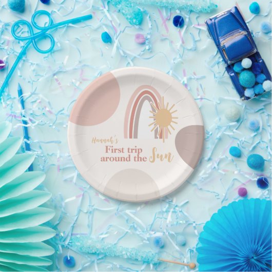 Erste Reise um das Sun Boho Pappteller (Party)