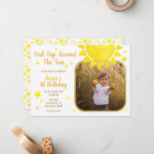 Erste Reise um das Sun-Foto Dankeschön Karte - B (Vorderseite/Rückseite Beispiel)