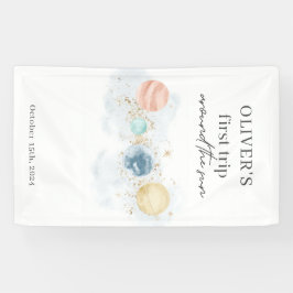 Erste Reise um den Sonnenraum 1. Geburtstag Banner