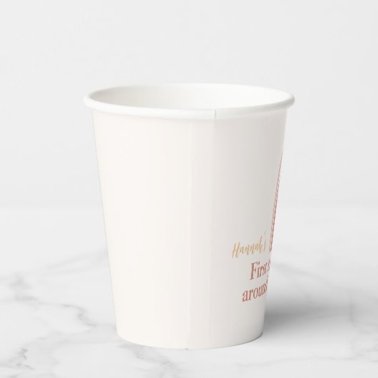 Erste Reise um den Sun Boho Rainbow Pappbecher (Rechts)