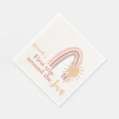 Erste Reise um den Sun Boho Rainbow Serviette (Ecke)