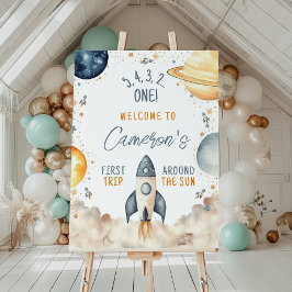 Erste Reise um den Sun Boy Geburtstag Willkommen Poster