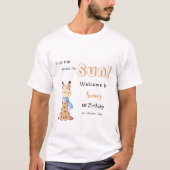 Erste Reise um den T - Shirt der Sun Giraffe Famil (Vorderseite)