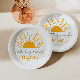 Erste Reise um die Geburtstagsparty der Sonne Pappteller