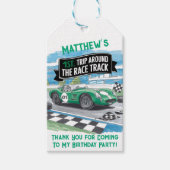 Erste Reise um die Rennstrecke Geburtstag Dank Geschenkanhänger (Vorderseite)