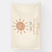 Erste Reise um die Sonne 1. Geburtstag Banner (Vertikal)