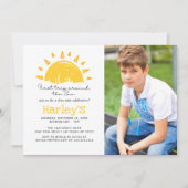 Erste Reise um die Sonne 1. Geburtstag Einladung (Vorderseite)