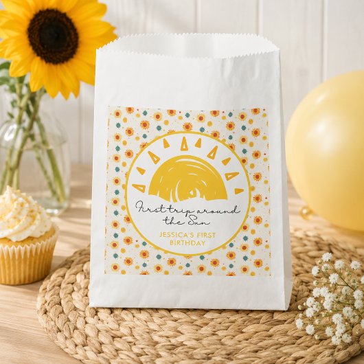 Erste Reise um die Sonne 1. Geburtstag Geschenktütchen