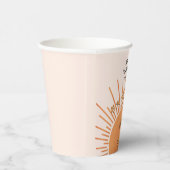 Erste Reise um die Sonne 1. Geburtstag Pappbecher (Rechts)