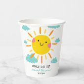 Erste Reise um die Sonne 1. Geburtstag Pappbecher (Vorderseite)