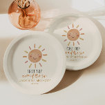 Erste Reise um die Sonne 1. Geburtstag Pappteller<br><div class="desc">Dies sind die erste Reise rund um die Sonne Erste 1. Geburtstag Party Thema Papier Teller! Gelb orange ein 1 sonniger Junge Mädchen unisex geschlechtsneutral</div>