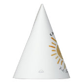 Erste Reise um die Sonne 1. Geburtstag Partyhütchen (Links)