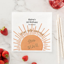 Erste Reise um die Sonne 1. Geburtstag Serviette