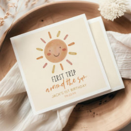 Erste Reise um die Sonne 1. Geburtstagsparty Serviette