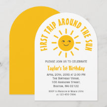 Erste Reise um die Sonne 1. Geburtstagssonne