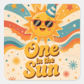 Erste Reise um die Sonne Aufkleber (Vorderseite)