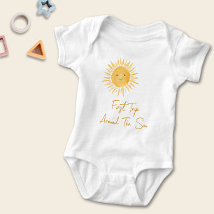 Erste Reise um die Sonne Baby Strampler