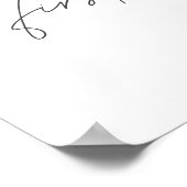 Erste Reise um die Sonne Begrüßungszeichen Plakat (Ecke)