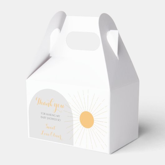 Erste Reise um die Sonne Birthday boho Geschenkschachtel (Vorderseite)