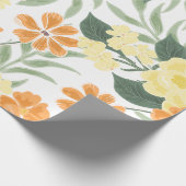 Erste Reise um die Sonne Boho-Blumenverpackung Geschenkpapier (Ecke)