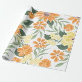 Erste Reise um die Sonne Boho-Blumenverpackung Geschenkpapier (Ungerollt)