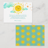 Erste Reise um die Sonne Danke Notitzkarte Mitteilungskarte (Vorne/Hinten)