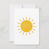 Erste Reise um die Sonne Dankeschön Karte (Rückseite)