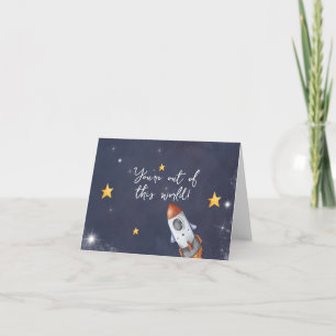 Erste Reise um die Sonne Dankeschön Karte