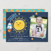 Erste Reise um die Sonne Einladung (Vorne/Hinten)